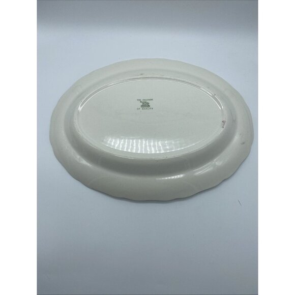 Keystone Serving Dish Platter Bowl By Canonsburg Pottery Co Vintage 8.75 x 11.5" - Picture 7 of 9